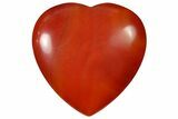 1.6" Polished Snakeskin Agate Heart - Photo 2